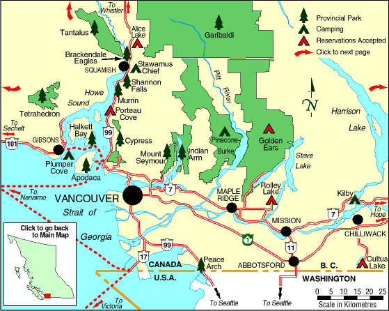 map to cultus lake, bc, canada