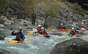 white water river kayaking